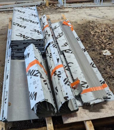 Chantier en zinc VMZINC Quartz 